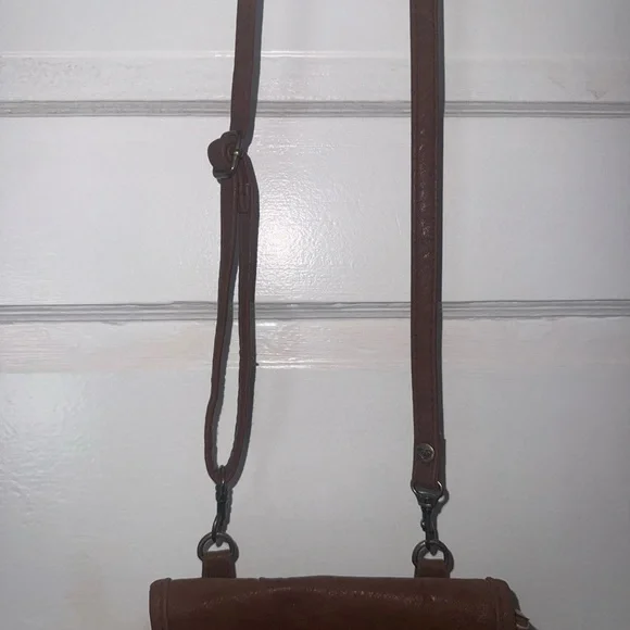 Roxy Brown Leather Crossbody with Tassel - Picture 5 of 6